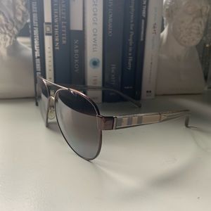 Burberry B 3084 Metal Aviatior Sunglasses